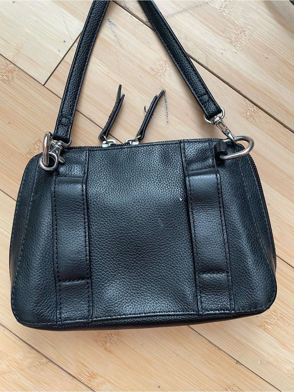 Tignanello Black Leather Crossbody Strap - Women’s Accessory - Picture 3 of 8